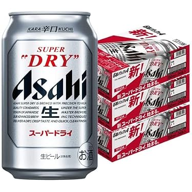 Amazon.co.jp: アサヒ スーパードライ 350ml × 3ケース （72本